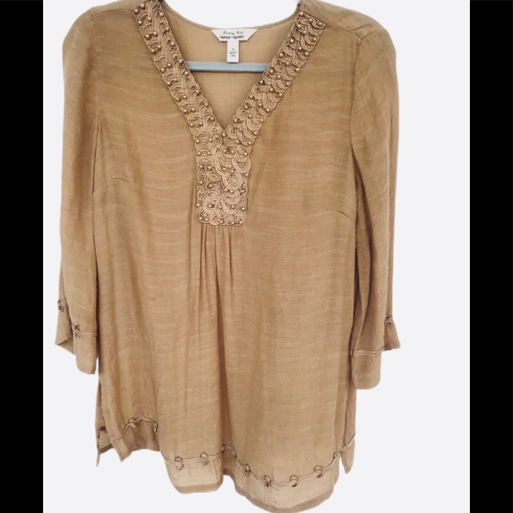 Krazy Cat Embroidered Blouse